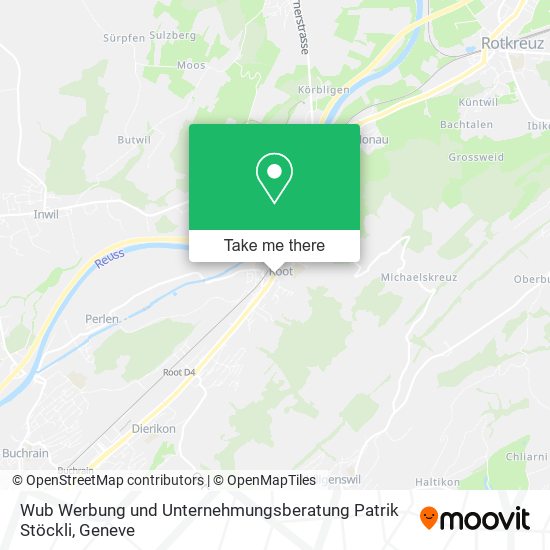 Wub Werbung und Unternehmungsberatung Patrik Stöckli map