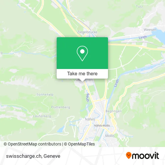 swisscharge.ch map