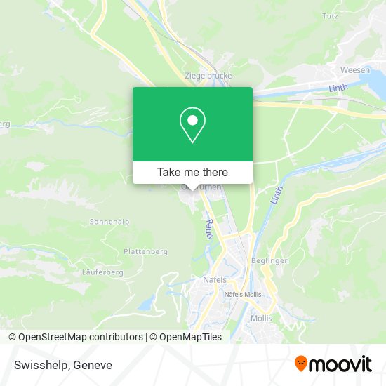 Swisshelp map