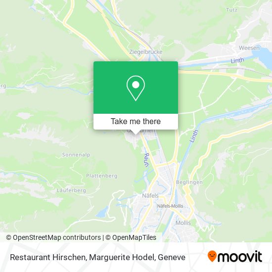 Restaurant Hirschen, Marguerite Hodel map