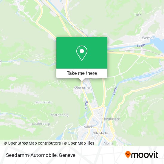 Seedamm-Automobile map