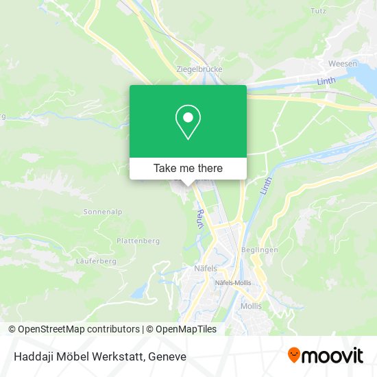 Haddaji Möbel Werkstatt map