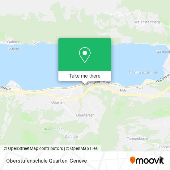 Oberstufenschule Quarten map