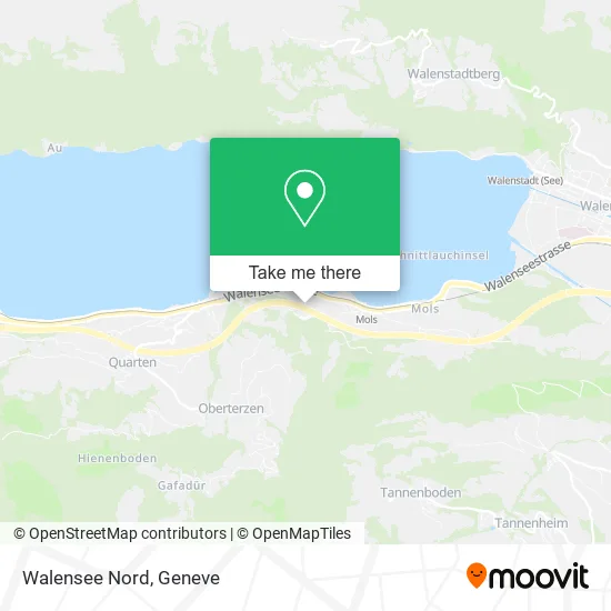 Walensee Nord map