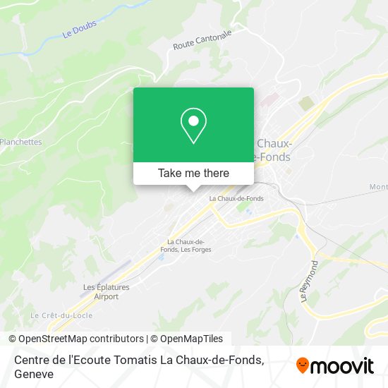 Centre de l'Ecoute Tomatis La Chaux-de-Fonds map