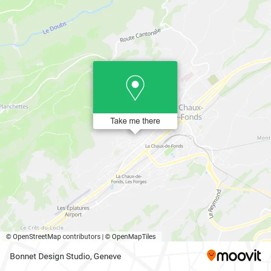 Bonnet Design Studio map