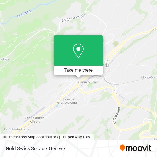 Gold Swiss Service map
