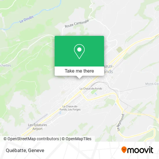 Québatte map