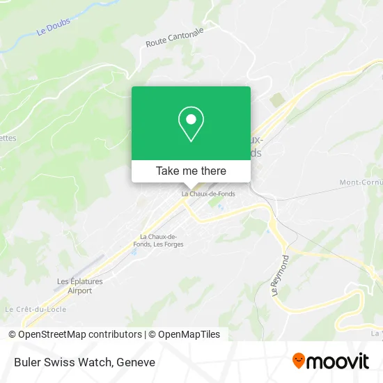 Buler Swiss Watch map
