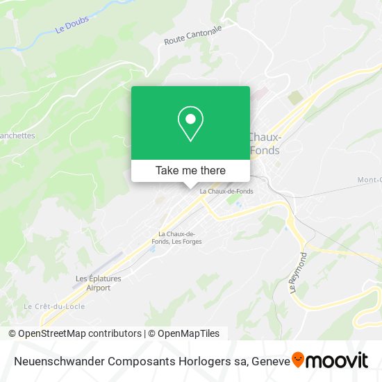 Neuenschwander Composants Horlogers sa map