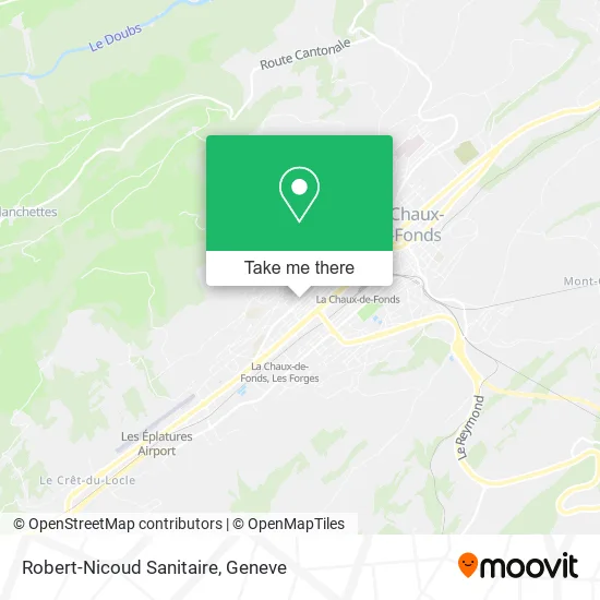 Robert-Nicoud Sanitaire map
