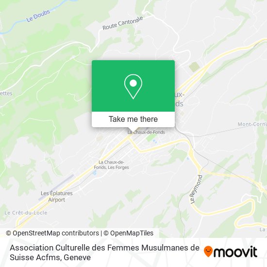 Association Culturelle des Femmes Musulmanes de Suisse Acfms map