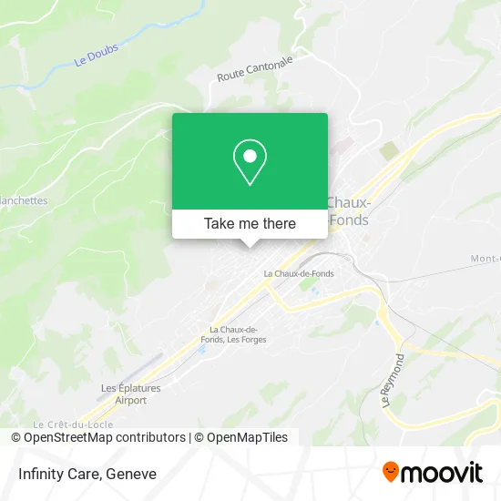 Infinity Care map