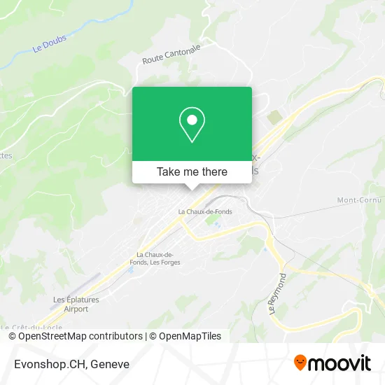 Evonshop.CH map