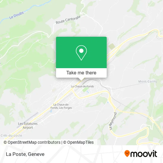La Poste map