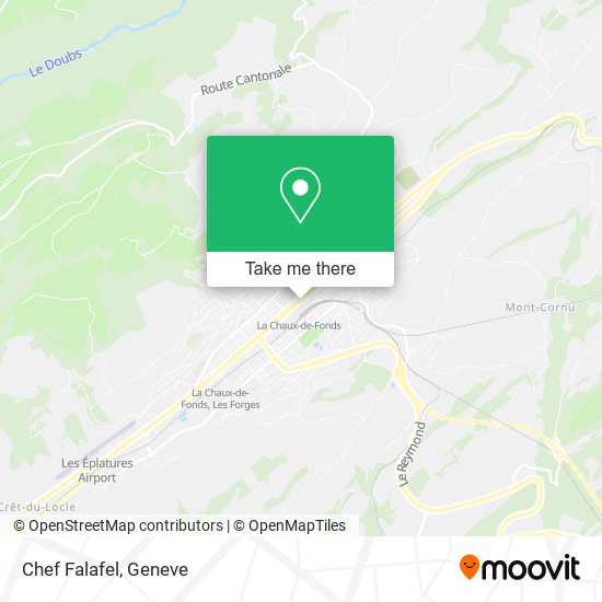 Chef Falafel map