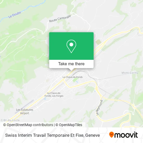 Swiss Interim Travail Temporaire Et Fixe map