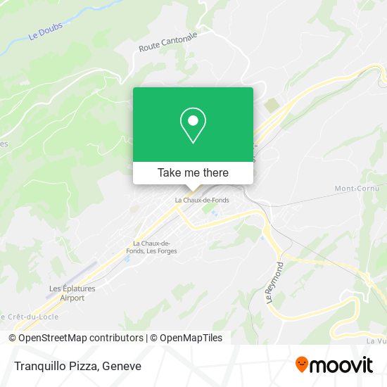 Tranquillo Pizza map