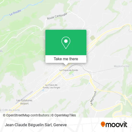 Jean-Claude Béguelin Sàrl map