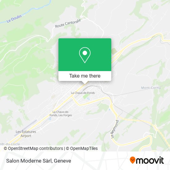 Salon Moderne Sàrl map