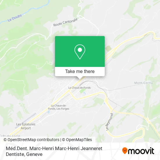 Méd.Dent. Marc-Henri Marc-Henri Jeanneret Dentiste map