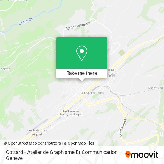 Cottard - Atelier de Graphisme Et Communication map