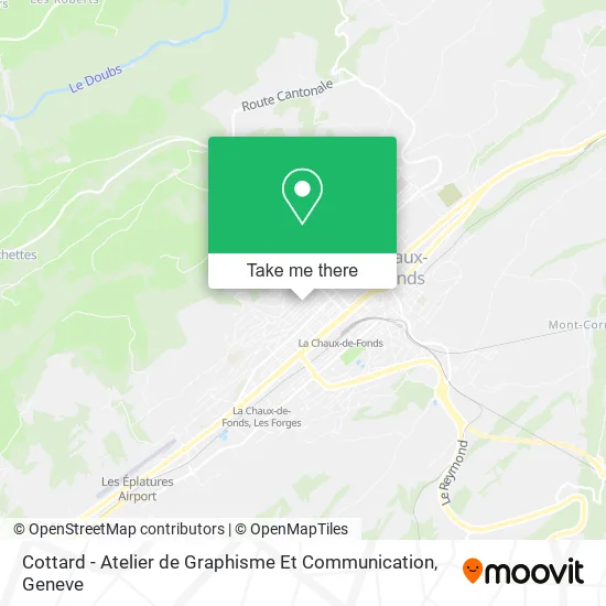 Cottard - Atelier de Graphisme Et Communication map