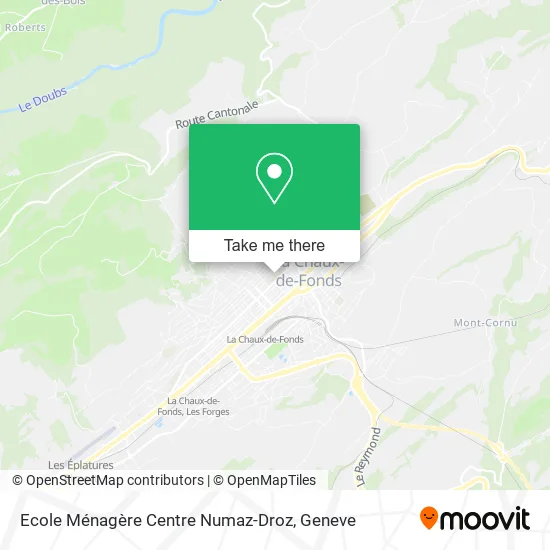 Ecole Ménagère Centre Numaz-Droz map