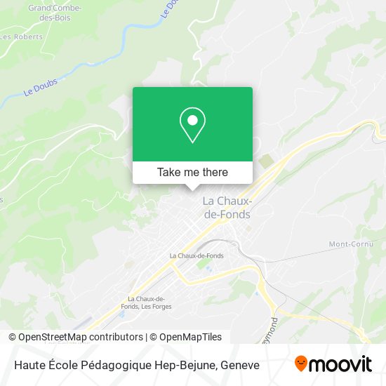 Haute École Pédagogique Hep-Bejune map