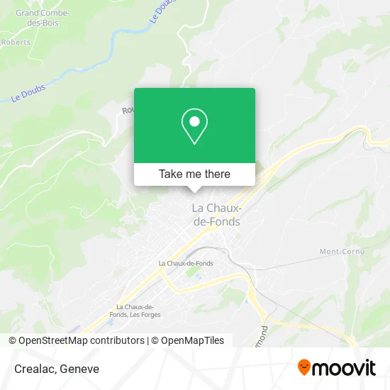 Crealac map