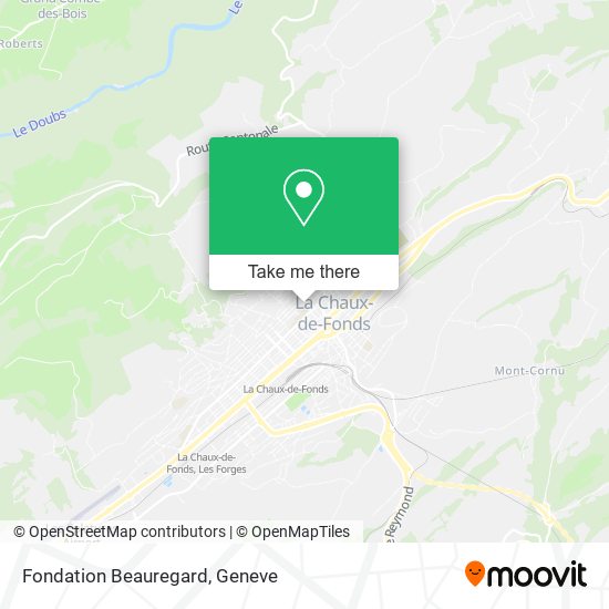 Fondation Beauregard map