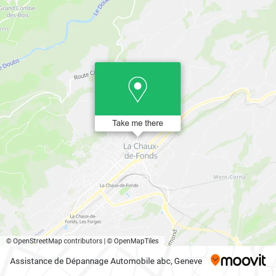 Assistance de Dépannage Automobile abc map