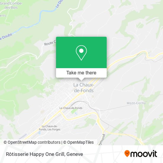 Rôtisserie Happy One Grill map