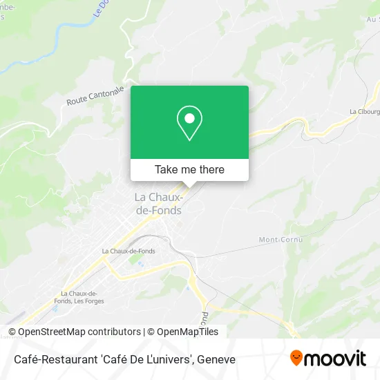 Café-Restaurant 'Café De L'univers' map