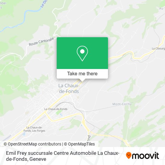 Emil Frey succursale Centre Automobile La Chaux-de-Fonds map