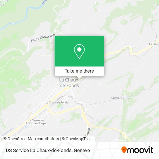 DS Service La Chaux-de-Fonds map