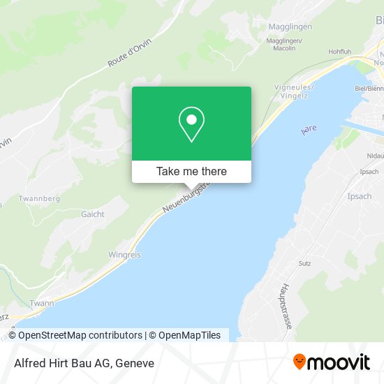 Alfred Hirt Bau AG map
