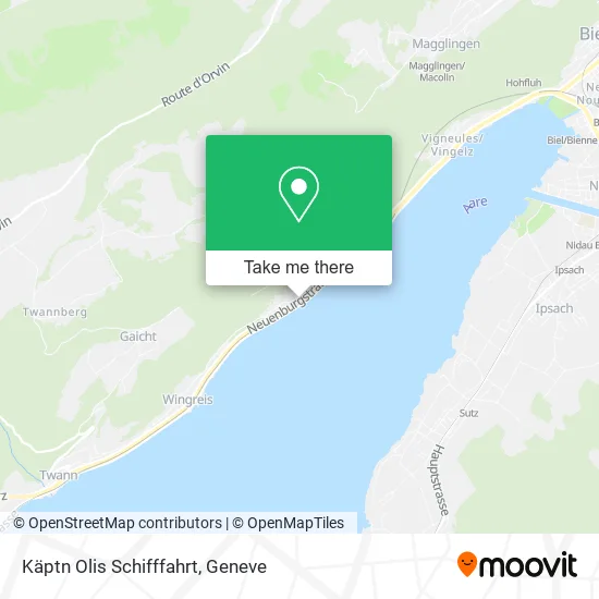 Käptn Olis Schifffahrt map