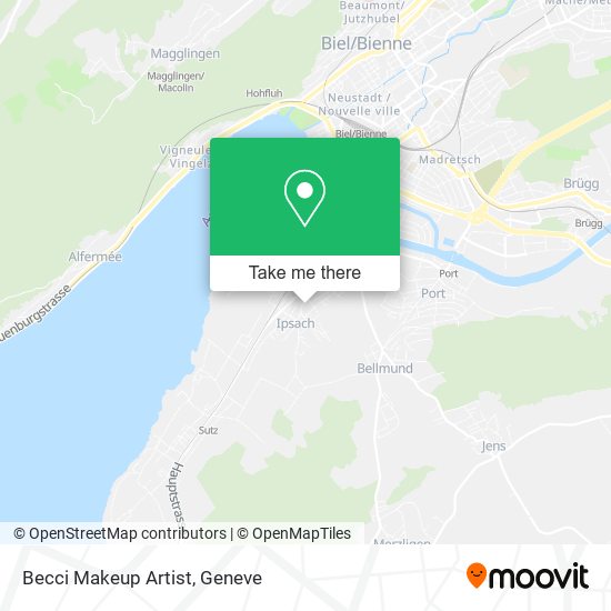 Becci Makeup Artist map