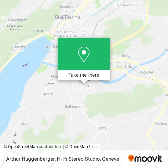Arthur Huggenberger, Hi-Fi Stereo Studio map