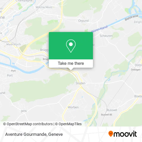 Aventure Gourmande map