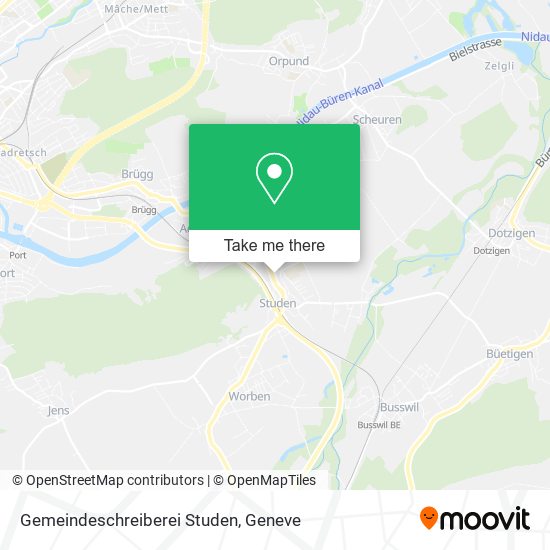 Gemeindeschreiberei Studen map