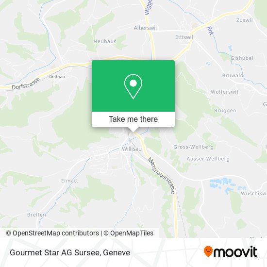 Gourmet Star AG Sursee map
