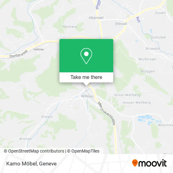 Kamo Möbel map