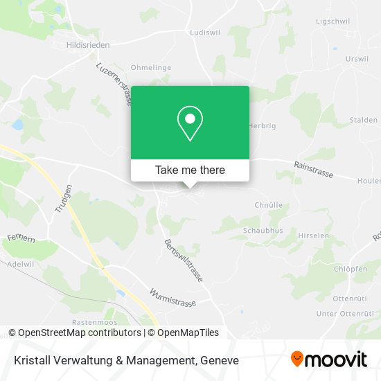 Kristall Verwaltung & Management map