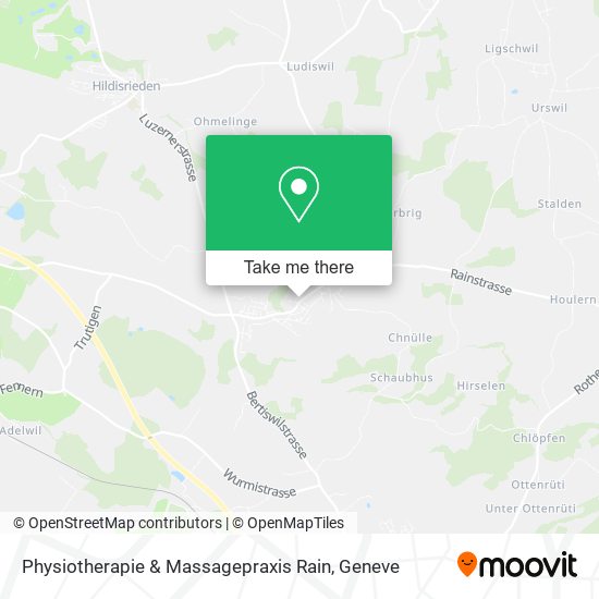 Physiotherapie & Massagepraxis Rain map