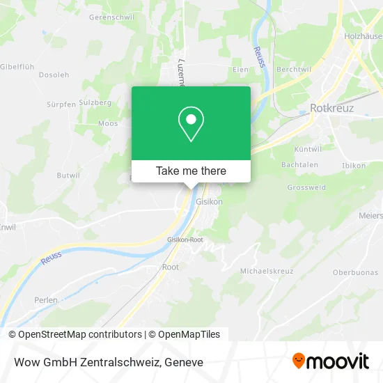 Wow GmbH Zentralschweiz map