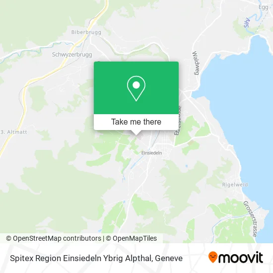 Spitex Region Einsiedeln Ybrig Alpthal map