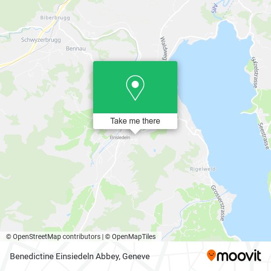 Benedictine Einsiedeln Abbey map