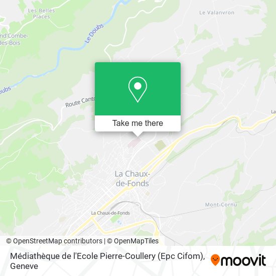 Médiathèque de l'Ecole Pierre-Coullery (Epc Cifom) map